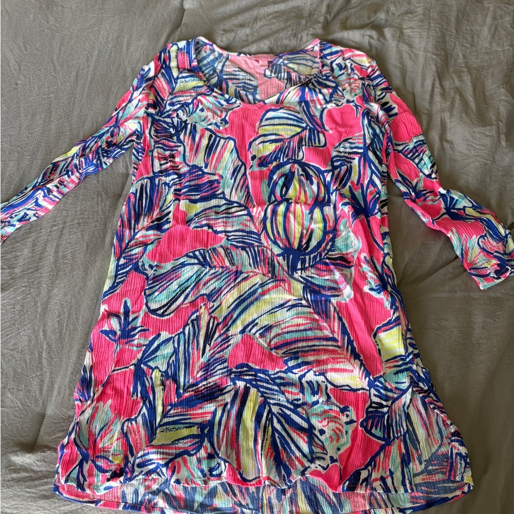 Lilly Pulitzer Pink and Blue Patterned mini Dress